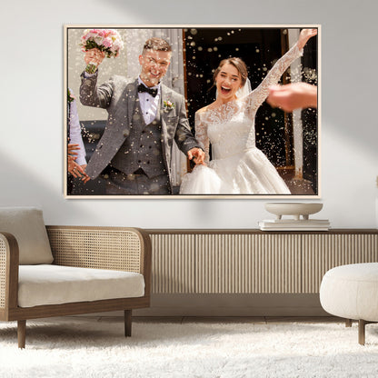 Framed Create Your Canvas Print - Personalized Wall Art for Home Decor Wall Art Print, Create Your Own Photo Canvas Print