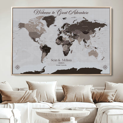 43749658-MGV-CV-36X24-Custom Push Pin World Map Wall Canvas Print