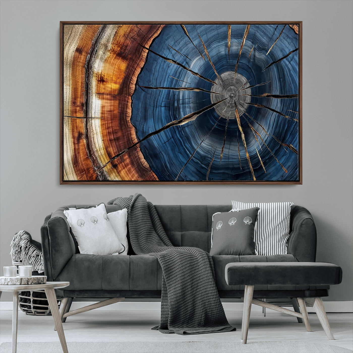 Bring nature's intricate beauty into your space with this stunning tree ring wall art. Featuring mesmerizing patterns and rich colors, it adds a unique, earthy touch to any room.