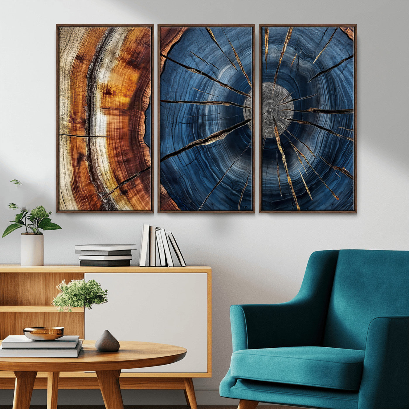 Bring nature's intricate beauty into your space with this stunning tree ring wall art. Featuring mesmerizing patterns and rich colors, it adds a unique, earthy touch to any room.