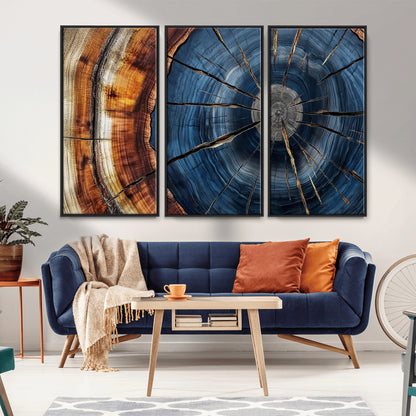 Bring nature's intricate beauty into your space with this stunning tree ring wall art. Featuring mesmerizing patterns and rich colors, it adds a unique, earthy touch to any room.