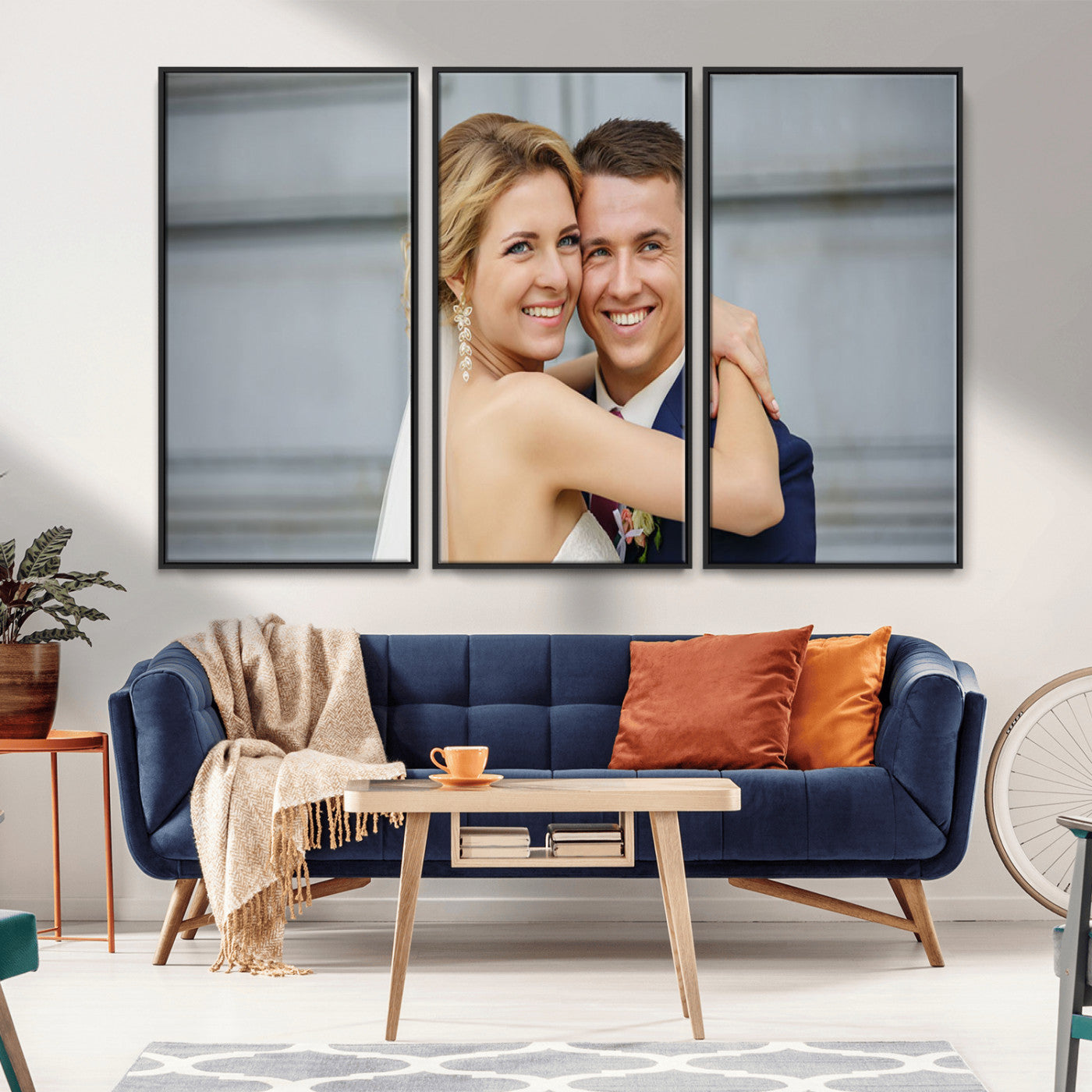 -Custom Floating Frame Wall Art – Personalized Photo Print for Family Memories or Gift, Ready to Hang Framed Canvas Decor