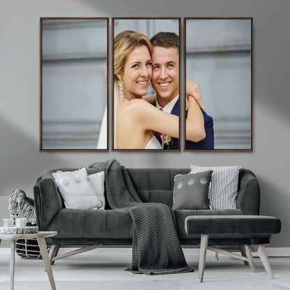 -Custom Canvas Wall Art – Personalized Photo Print for Wedding, Anniversary or Gift, Ready to Hang Canvas for Home Decor