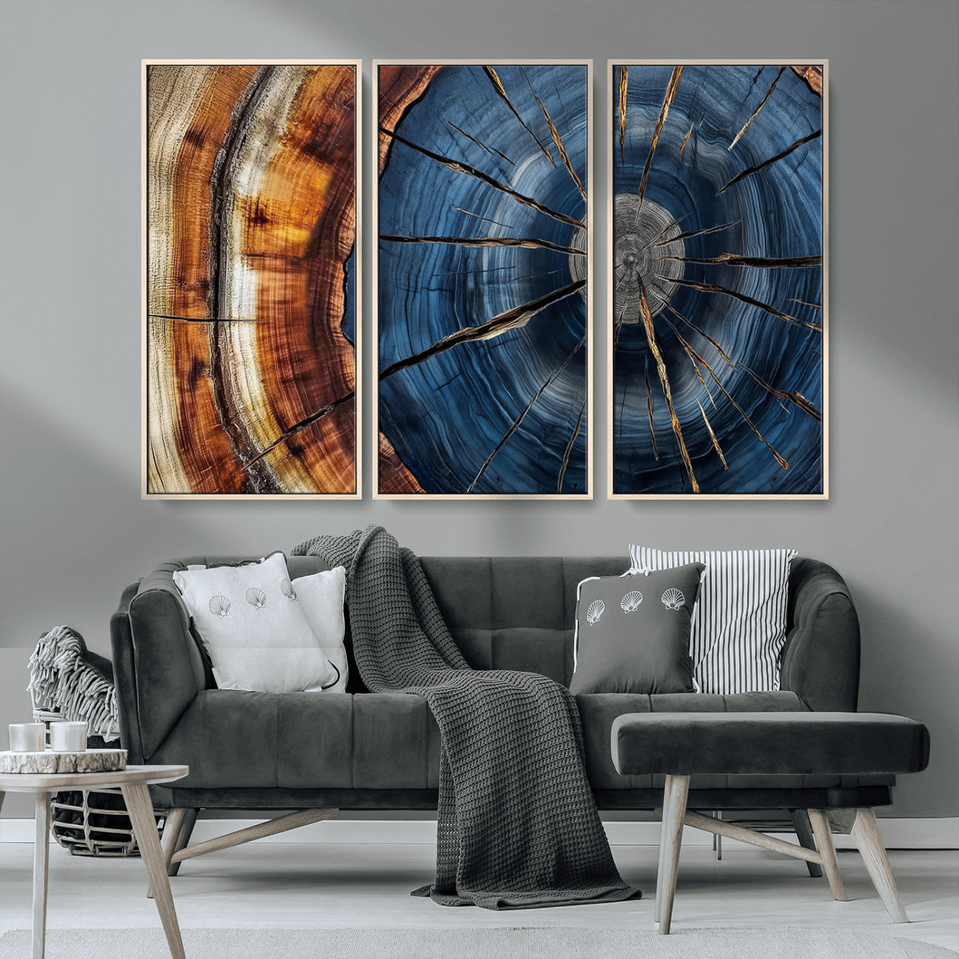Bring nature's intricate beauty into your space with this stunning tree ring wall art. Featuring mesmerizing patterns and rich colors, it adds a unique, earthy touch to any room.