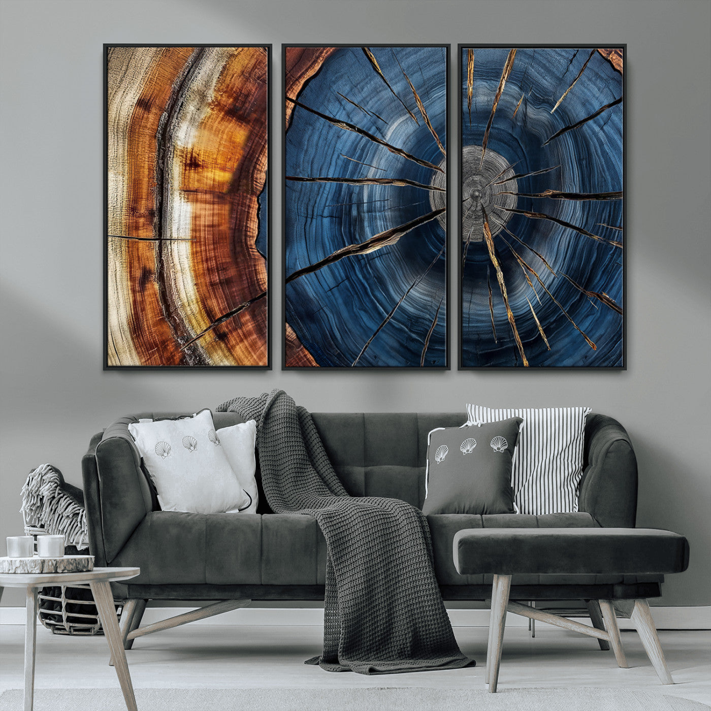 Bring nature's intricate beauty into your space with this stunning tree ring wall art. Featuring mesmerizing patterns and rich colors, it adds a unique, earthy touch to any room.