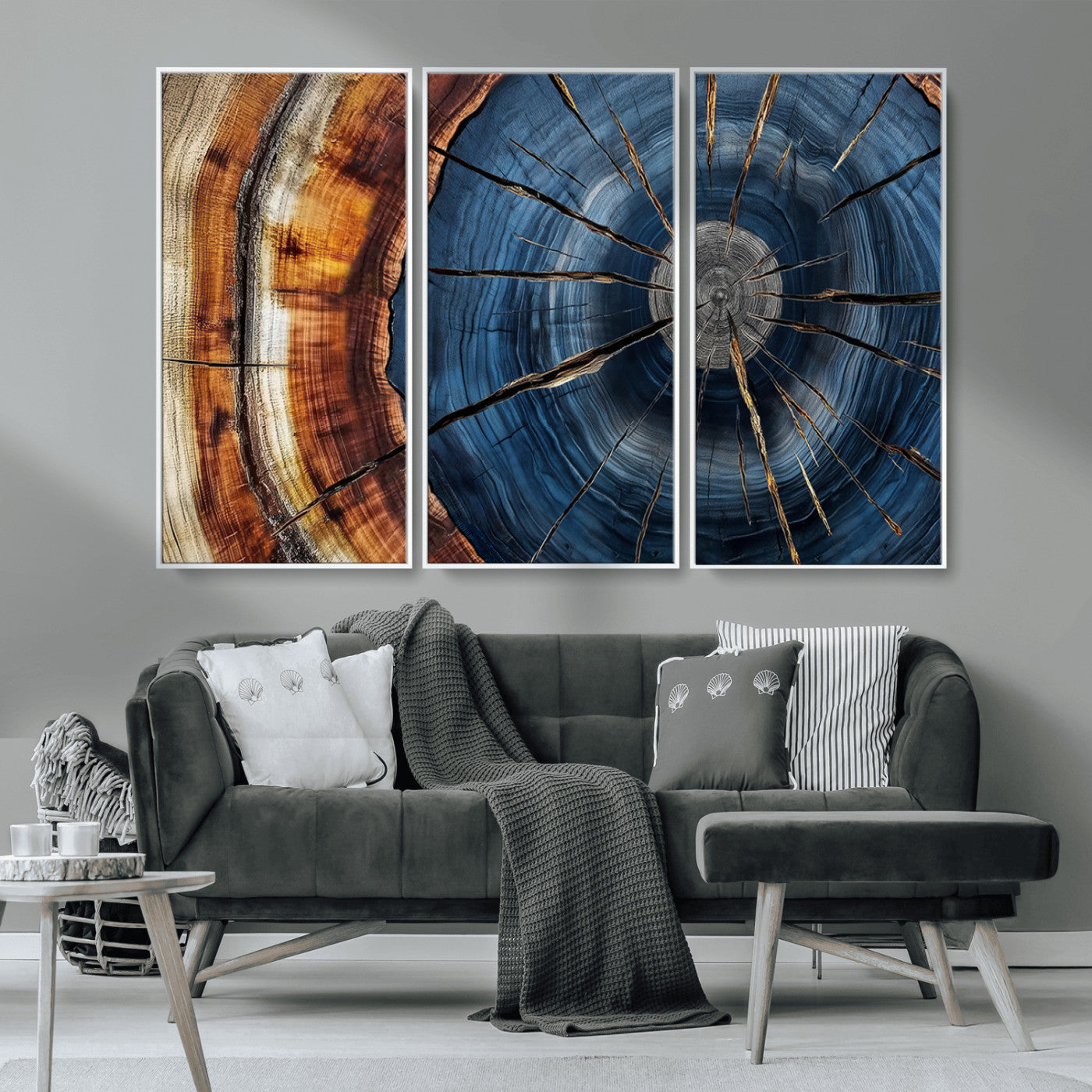 Bring nature's intricate beauty into your space with this stunning tree ring wall art. Featuring mesmerizing patterns and rich colors, it adds a unique, earthy touch to any room.