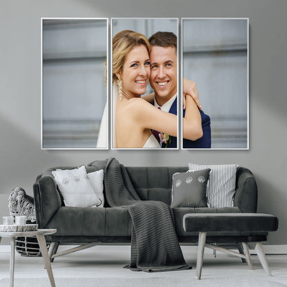 -Custom Canvas Wall Art – Personalized Photo Print for Wedding, Anniversary or Gift, Ready to Hang Canvas for Home Decor