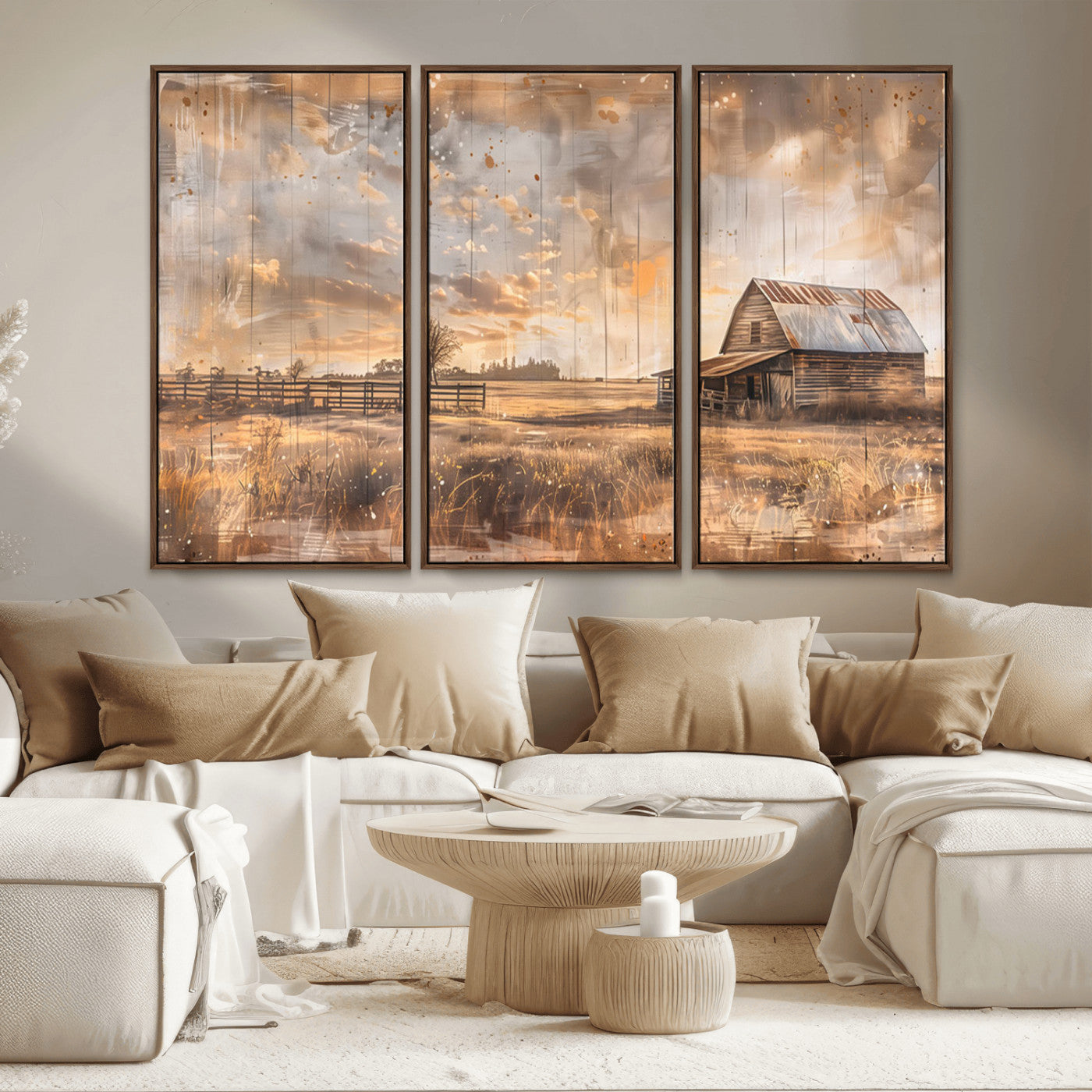 Rustic Farmhouse Wall Decor, Old Barn Painting, Southwestern Canvas Print, Home Improvement, Modern Farmhouse Wall Art, Home Decor,Home Gift