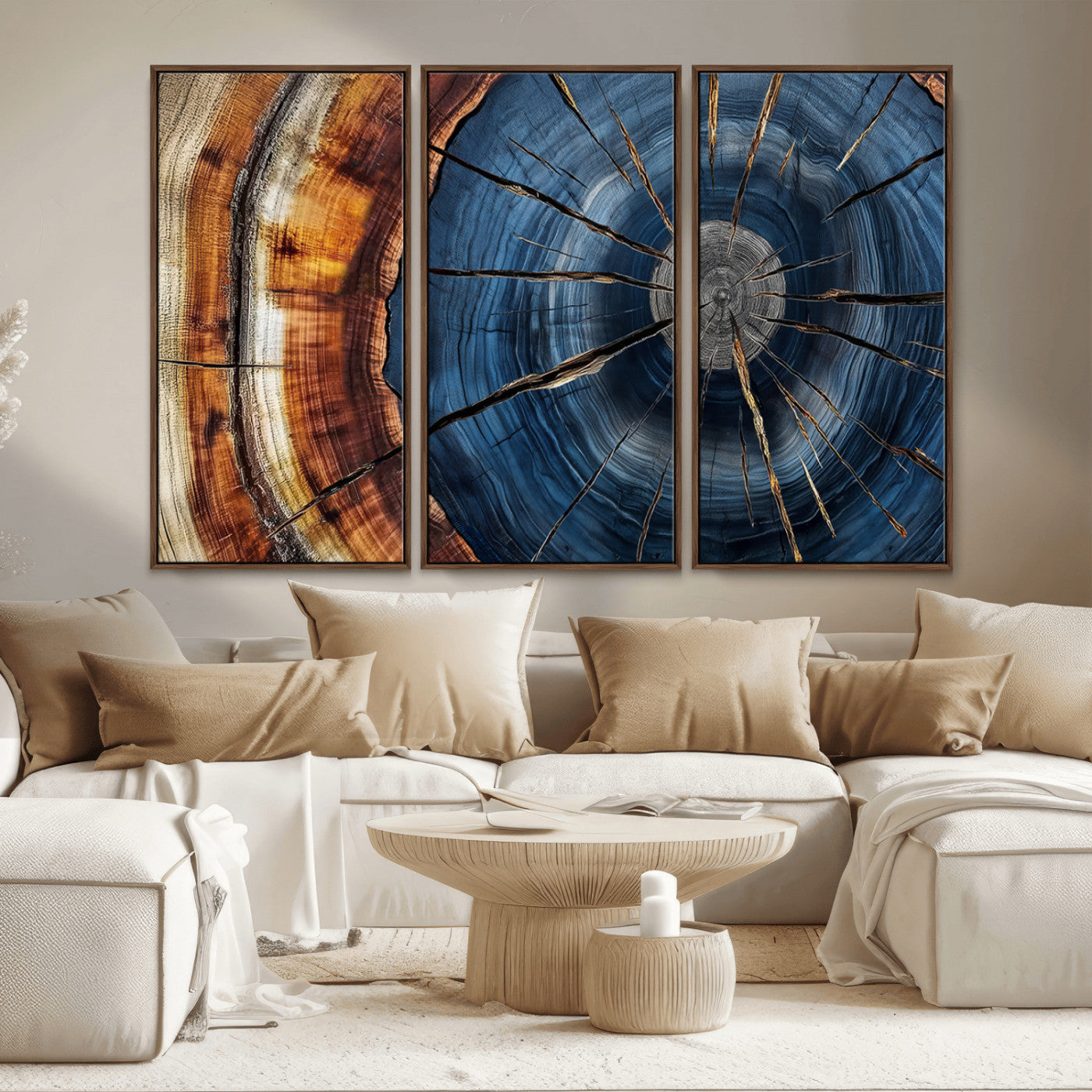Bring nature's intricate beauty into your space with this stunning tree ring wall art. Featuring mesmerizing patterns and rich colors, it adds a unique, earthy touch to any room.