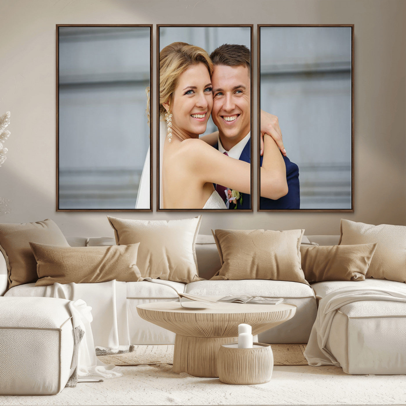 -Custom Floating Frame Wall Art – Personalized Photo Print for Family Memories or Gift, Ready to Hang Framed Canvas Decor