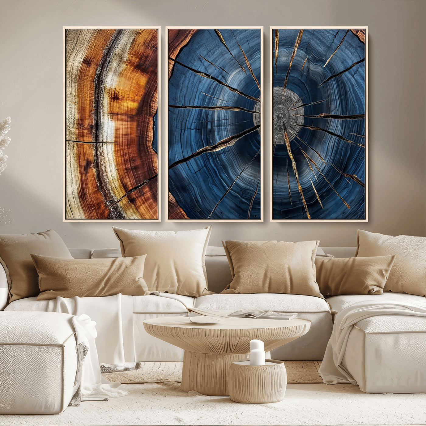 Bring nature's intricate beauty into your space with this stunning tree ring wall art. Featuring mesmerizing patterns and rich colors, it adds a unique, earthy touch to any room.