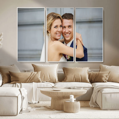 -Custom Canvas Wall Art – Personalized Photo Print for Wedding, Anniversary or Gift, Ready to Hang Canvas for Home Decor