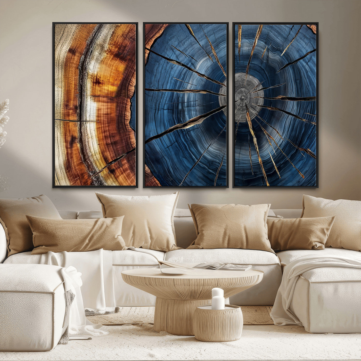 Bring nature's intricate beauty into your space with this stunning tree ring wall art. Featuring mesmerizing patterns and rich colors, it adds a unique, earthy touch to any room.