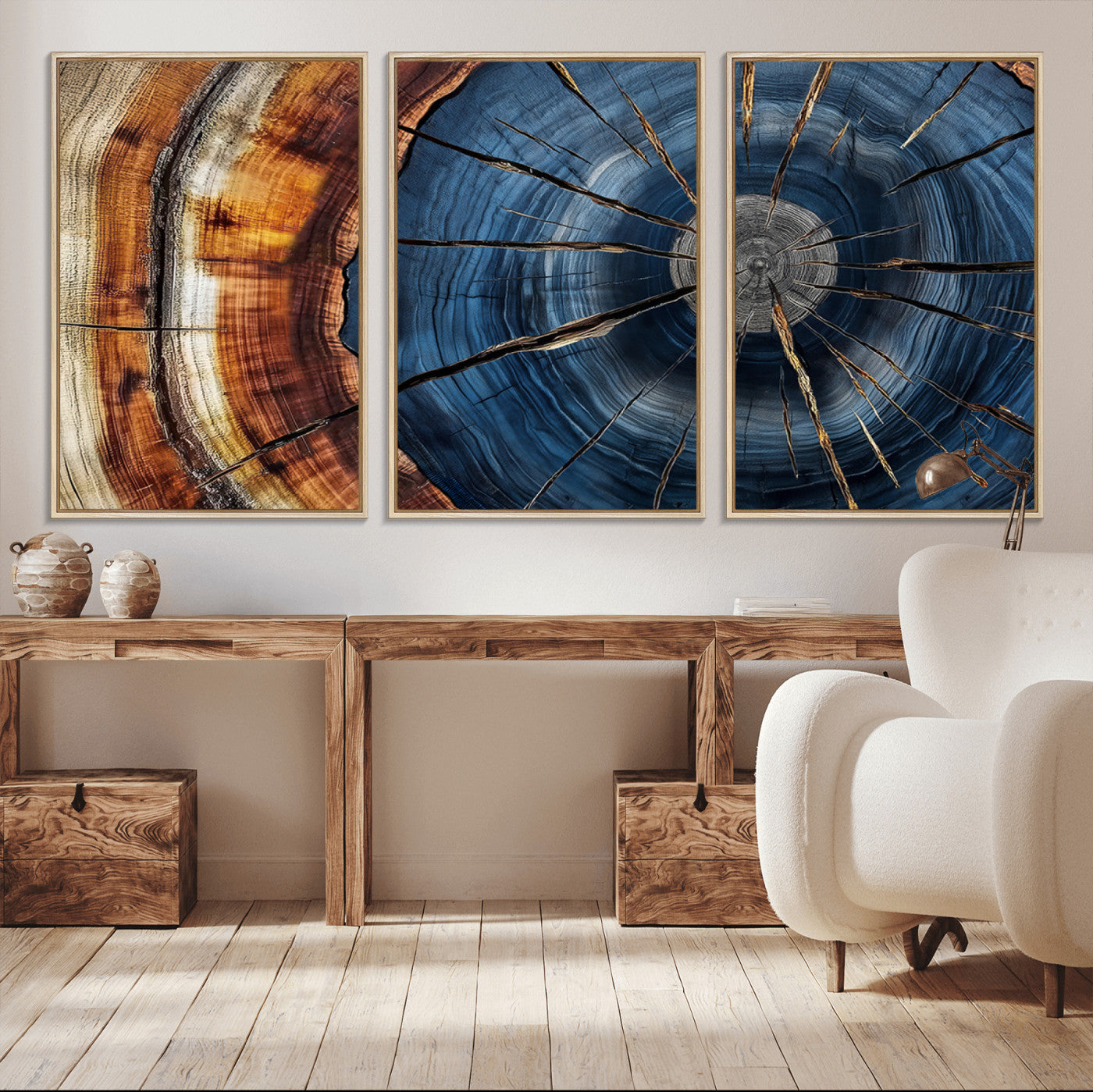 Bring nature's intricate beauty into your space with this stunning tree ring wall art. Featuring mesmerizing patterns and rich colors, it adds a unique, earthy touch to any room.