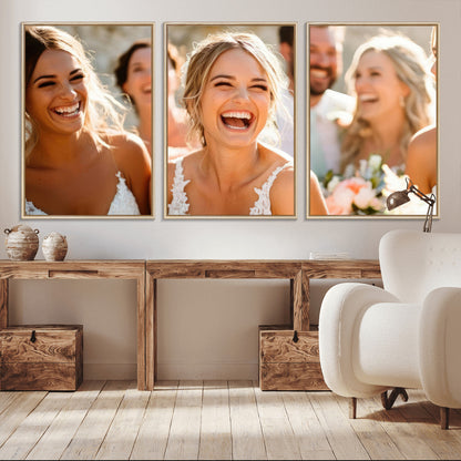 CSTM912-MGV-CV-60X30-3P-Floating 3 Panel Custom Canvas Print - Perfect for Unique Decor - Framed - Ready to Hang - Gift for Him