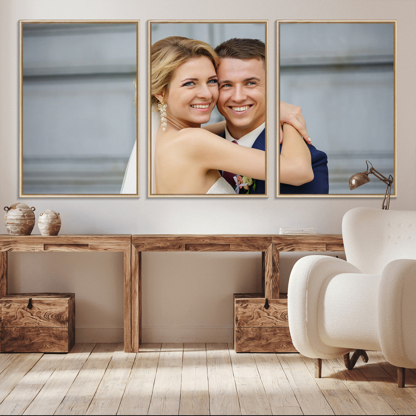 Create Your Own Photo Framed Canvas Print - Custom Personalized Wall Art Print for Gift