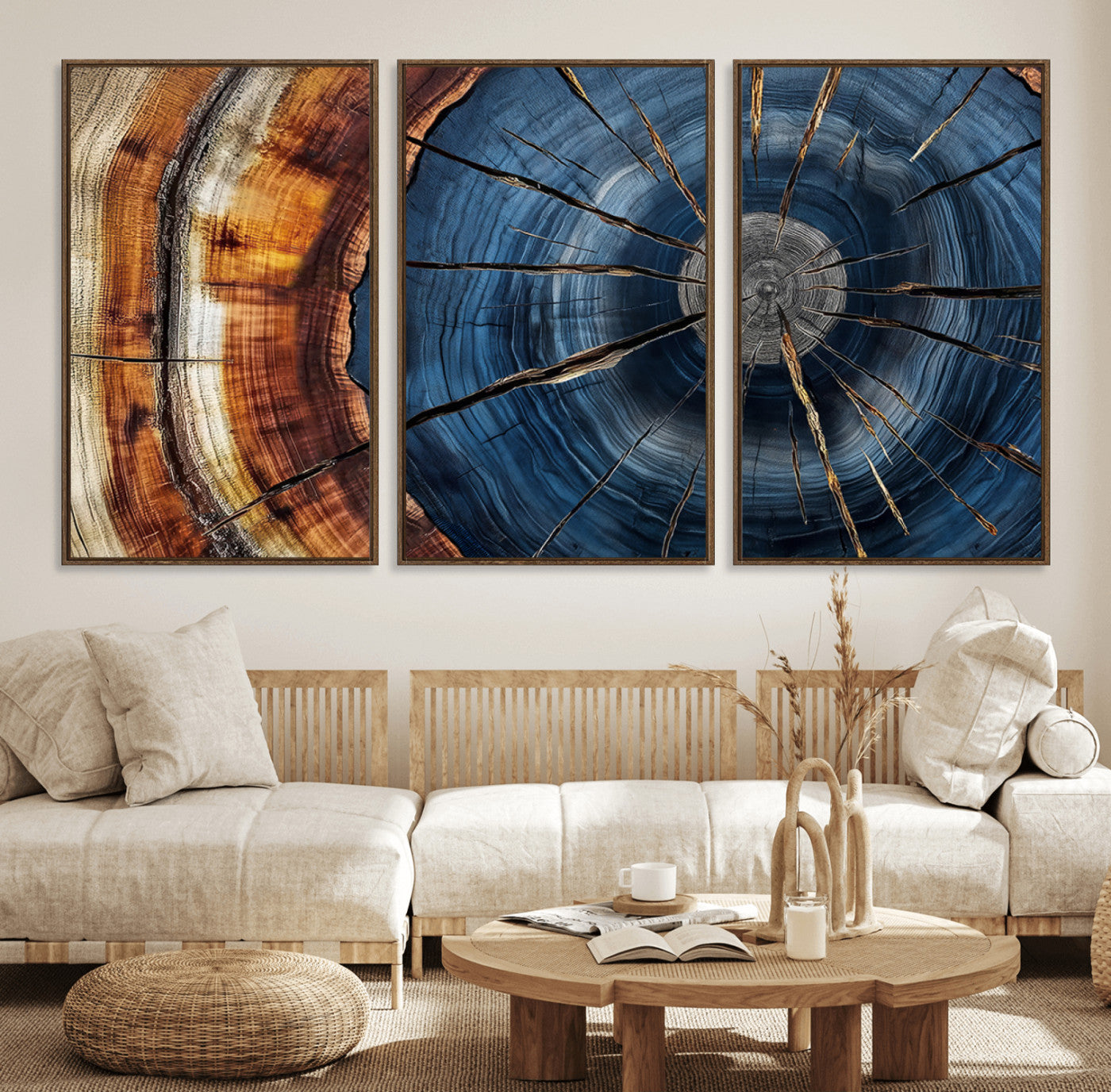 Bring nature's intricate beauty into your space with this stunning tree ring wall art. Featuring mesmerizing patterns and rich colors, it adds a unique, earthy touch to any room.