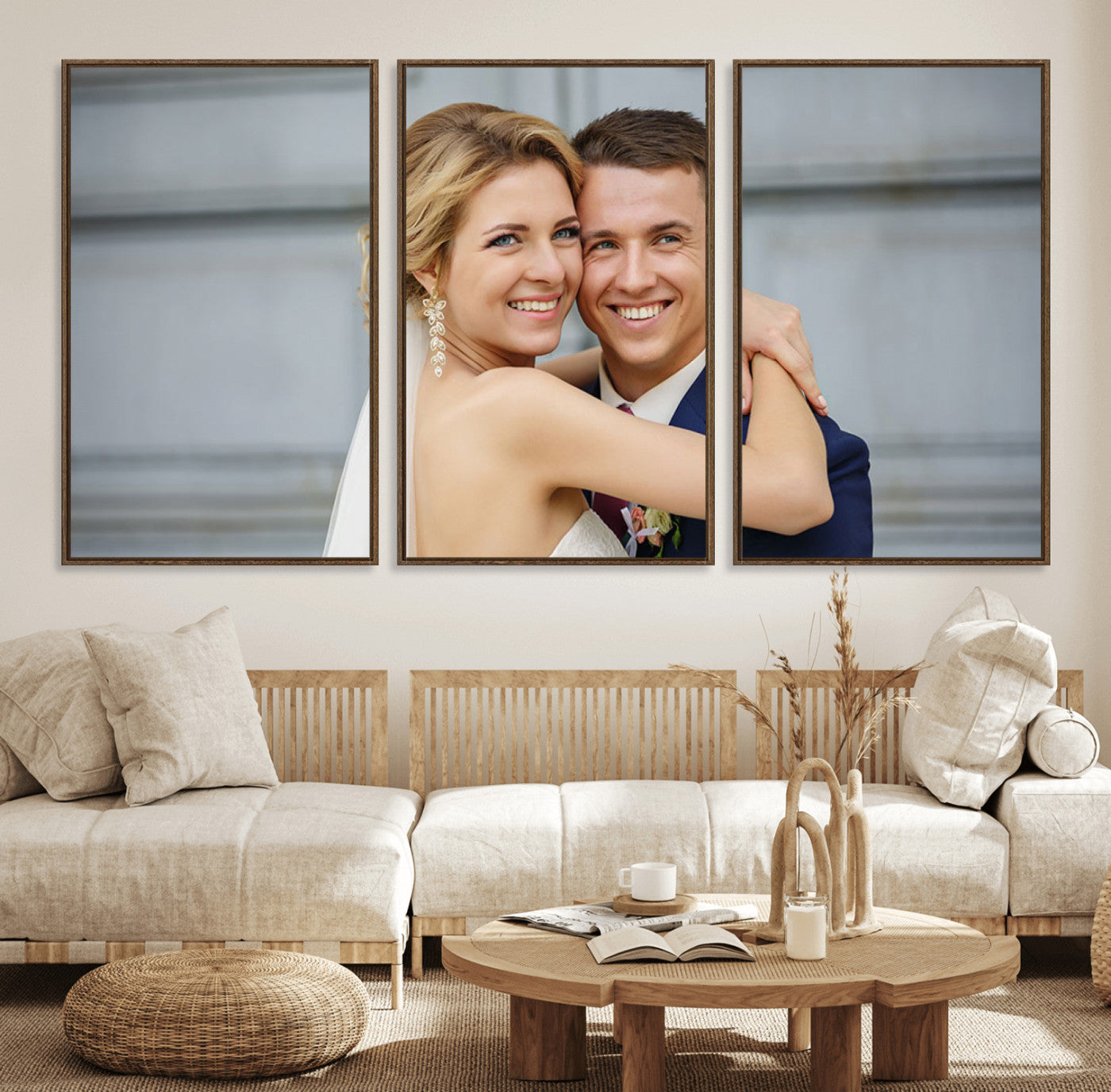 Create Your Own Photo Framed Canvas Print - Custom Personalized Wall Art Print for Gift