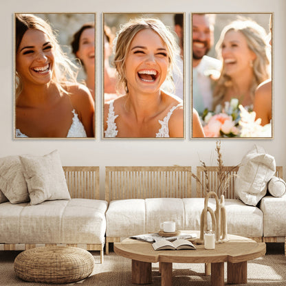 CSTM912-MGV-CV-60X30-3P-Floating 3 Panel Custom Canvas Print - Perfect for Unique Decor - Framed - Ready to Hang - Gift for Him