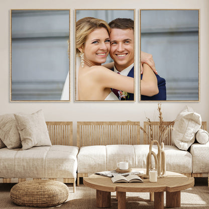 Create Your Own Photo Framed Canvas Print - Custom Personalized Wall Art Print for Gift