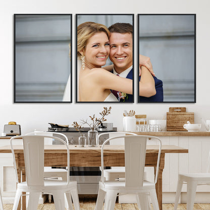 Create Your Own Photo Framed Canvas Print - Custom Personalized Wall Art Print for Gift