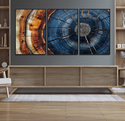 Bring nature's intricate beauty into your space with this stunning tree ring wall art. Featuring mesmerizing patterns and rich colors, it adds a unique, earthy touch to any room.