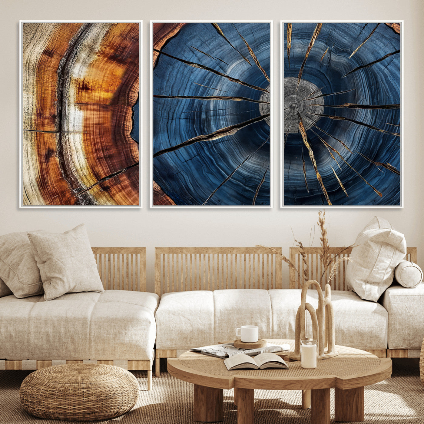 Bring nature's intricate beauty into your space with this stunning tree ring wall art. Featuring mesmerizing patterns and rich colors, it adds a unique, earthy touch to any room.