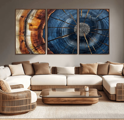 Bring nature's intricate beauty into your space with this stunning tree ring wall art. Featuring mesmerizing patterns and rich colors, it adds a unique, earthy touch to any room.