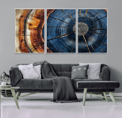 Bring nature's intricate beauty into your space with this stunning tree ring wall art. Featuring mesmerizing patterns and rich colors, it adds a unique, earthy touch to any room.