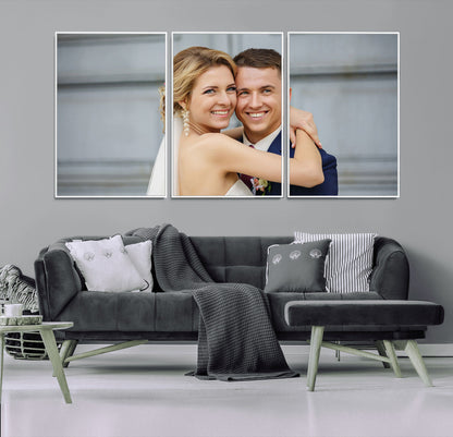 Create Your Own Photo Framed Canvas Print - Custom Personalized Wall Art Print for Gift