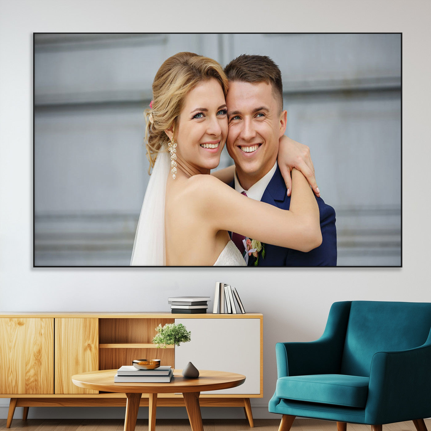 -Custom Canvas Wall Art – Personalized Photo Print for Wedding, Anniversary or Gift, Ready to Hang Canvas for Home Decor