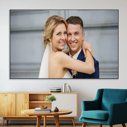 -Custom Canvas Wall Art – Personalized Photo Print for Wedding, Anniversary or Gift, Ready to Hang Canvas for Home Decor