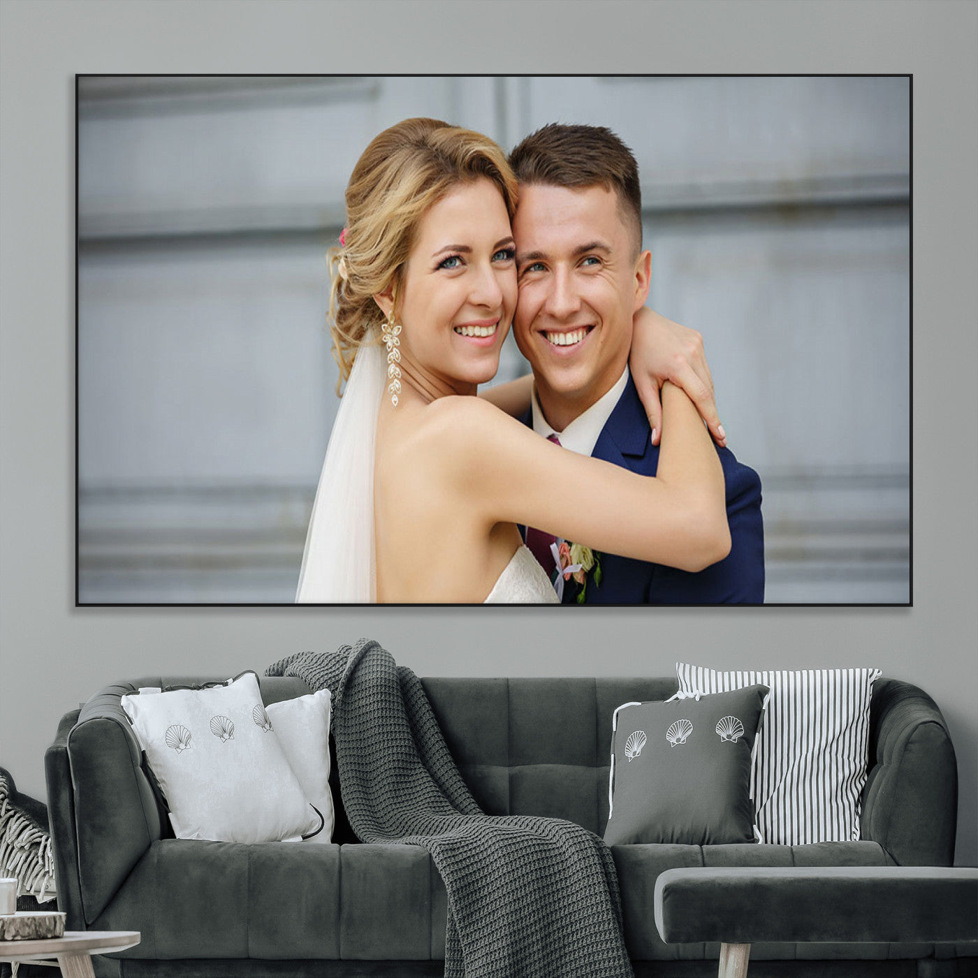 -Custom Canvas Wall Art – Personalized Photo Print for Wedding, Anniversary or Gift, Ready to Hang Canvas for Home Decor