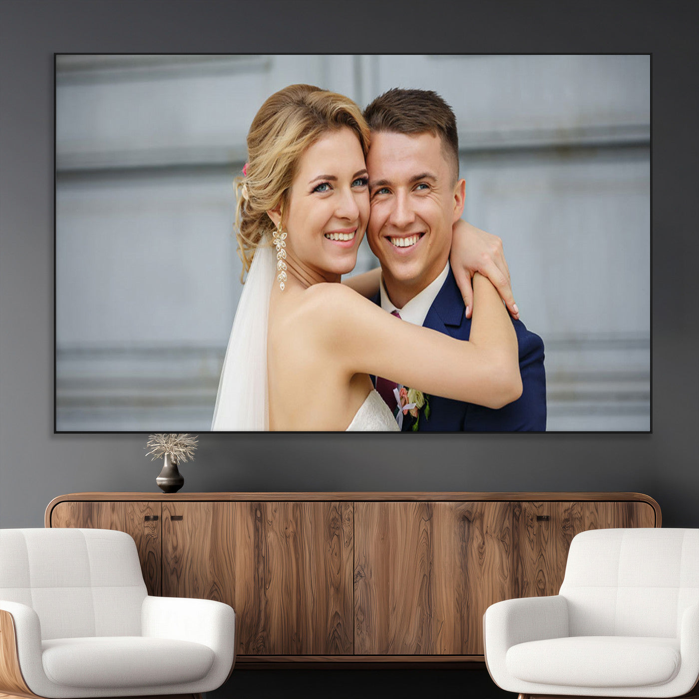 -Custom Floating Frame Wall Art – Personalized Photo Print for Family Memories or Gift, Ready to Hang Framed Canvas Decor