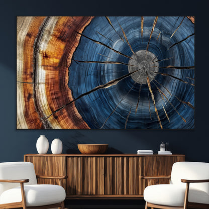 Bring nature's intricate beauty into your space with this stunning tree ring wall art. Featuring mesmerizing patterns and rich colors, it adds a unique, earthy touch to any room.