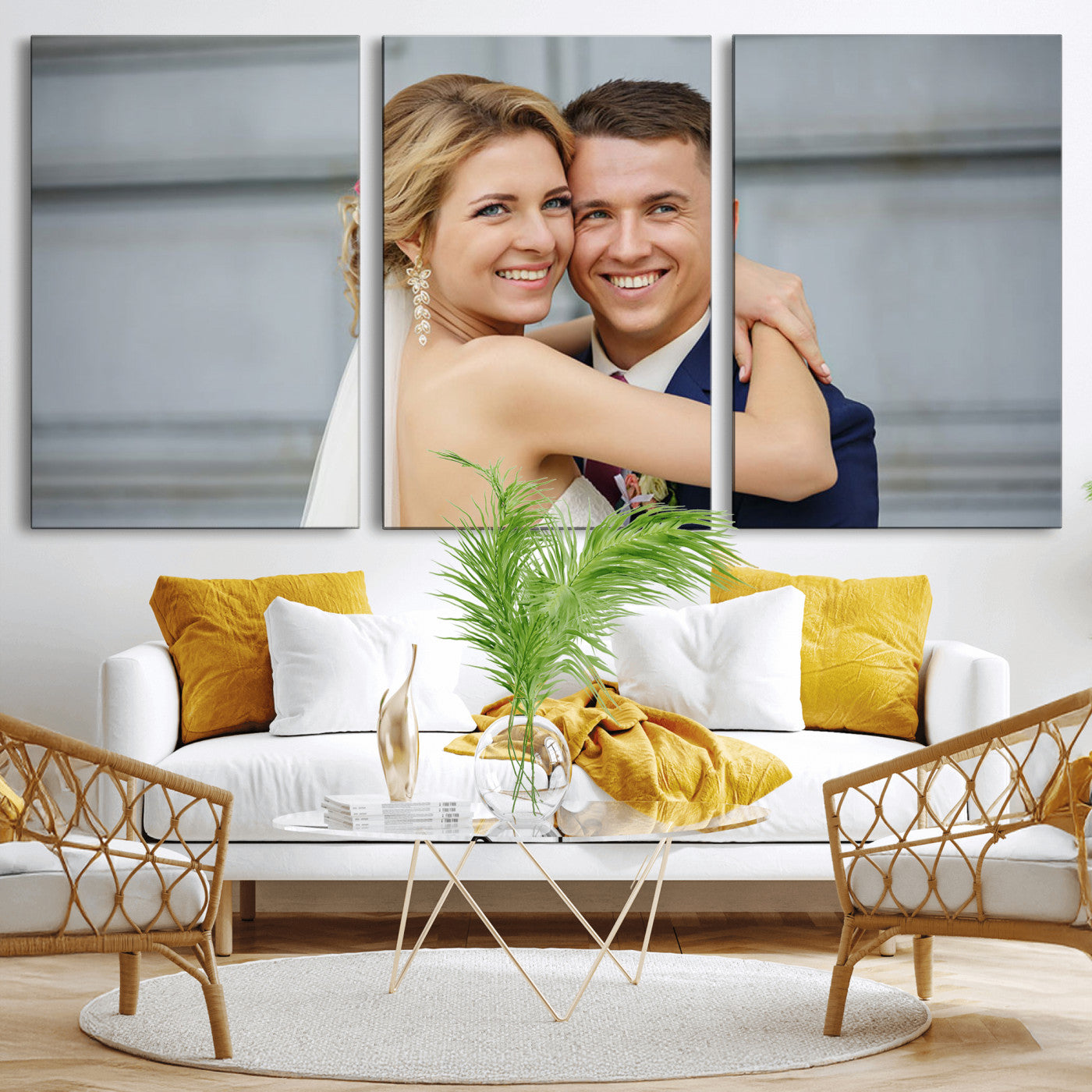 Create Your Own Photo Framed Canvas Print - Custom Personalized Wall Art Print for Gift