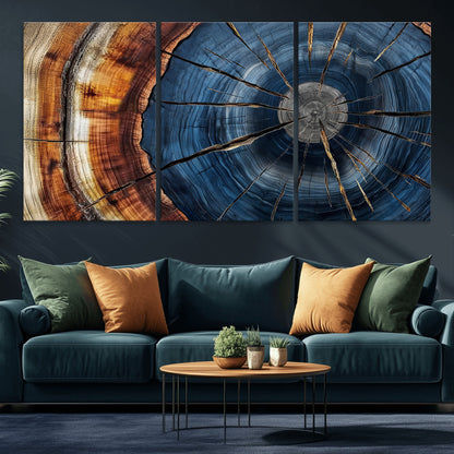 Bring nature's intricate beauty into your space with this stunning tree ring wall art. Featuring mesmerizing patterns and rich colors, it adds a unique, earthy touch to any room.