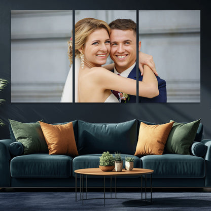 Create Your Own Photo Framed Canvas Print - Custom Personalized Wall Art Print for Gift
