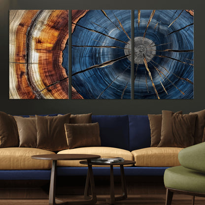 Bring nature's intricate beauty into your space with this stunning tree ring wall art. Featuring mesmerizing patterns and rich colors, it adds a unique, earthy touch to any room.