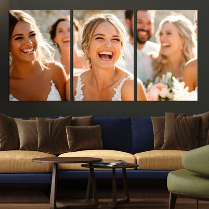 CSTM912-MGV-CV-60X30-3P-Floating 3 Panel Custom Canvas Print - Perfect for Unique Decor - Framed - Ready to Hang - Gift for Him