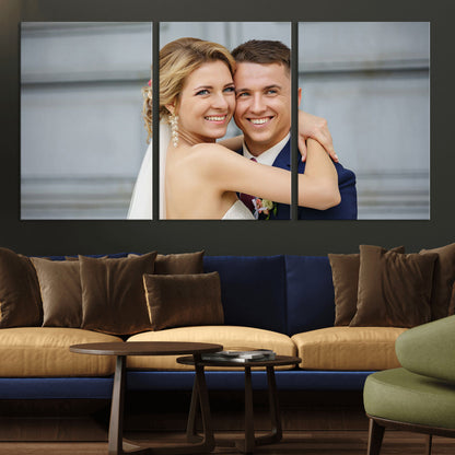 Create Your Own Photo Framed Canvas Print - Custom Personalized Wall Art Print for Gift