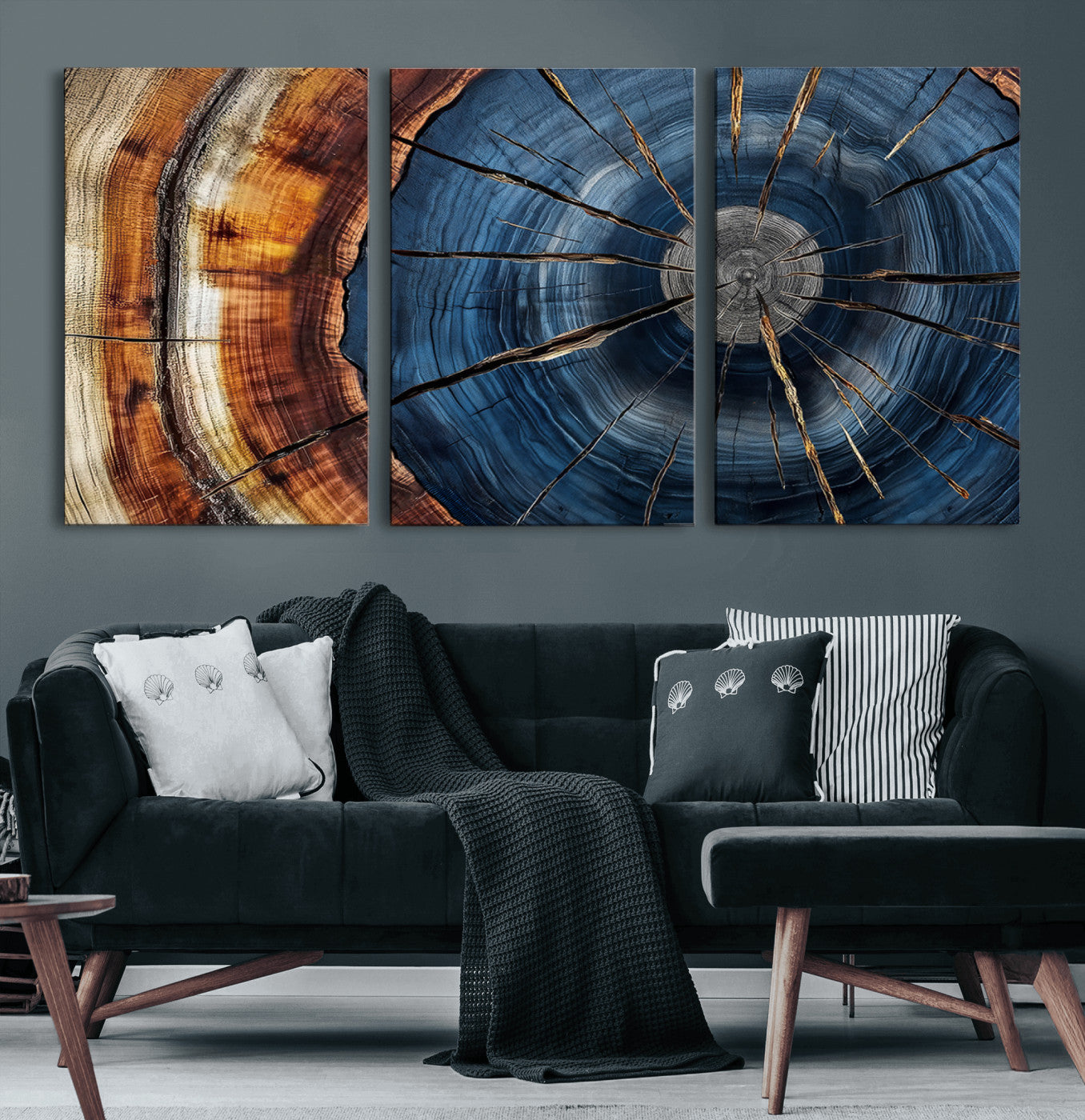 Bring nature's intricate beauty into your space with this stunning tree ring wall art. Featuring mesmerizing patterns and rich colors, it adds a unique, earthy touch to any room.