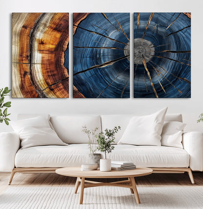 Bring nature's intricate beauty into your space with this stunning tree ring wall art. Featuring mesmerizing patterns and rich colors, it adds a unique, earthy touch to any room.