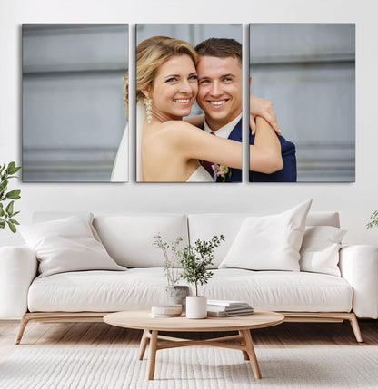 Create Your Own Photo Framed Canvas Print - Custom Personalized Wall Art Print for Gift