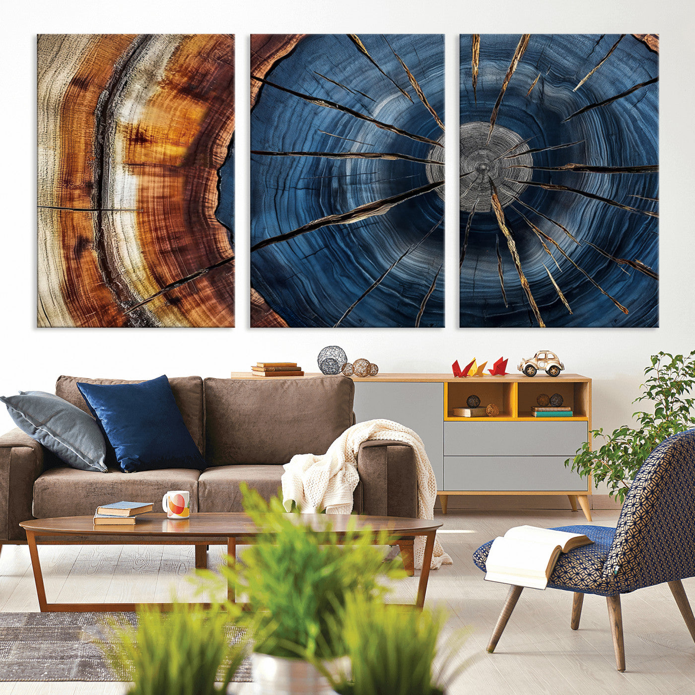 Bring nature's intricate beauty into your space with this stunning tree ring wall art. Featuring mesmerizing patterns and rich colors, it adds a unique, earthy touch to any room.