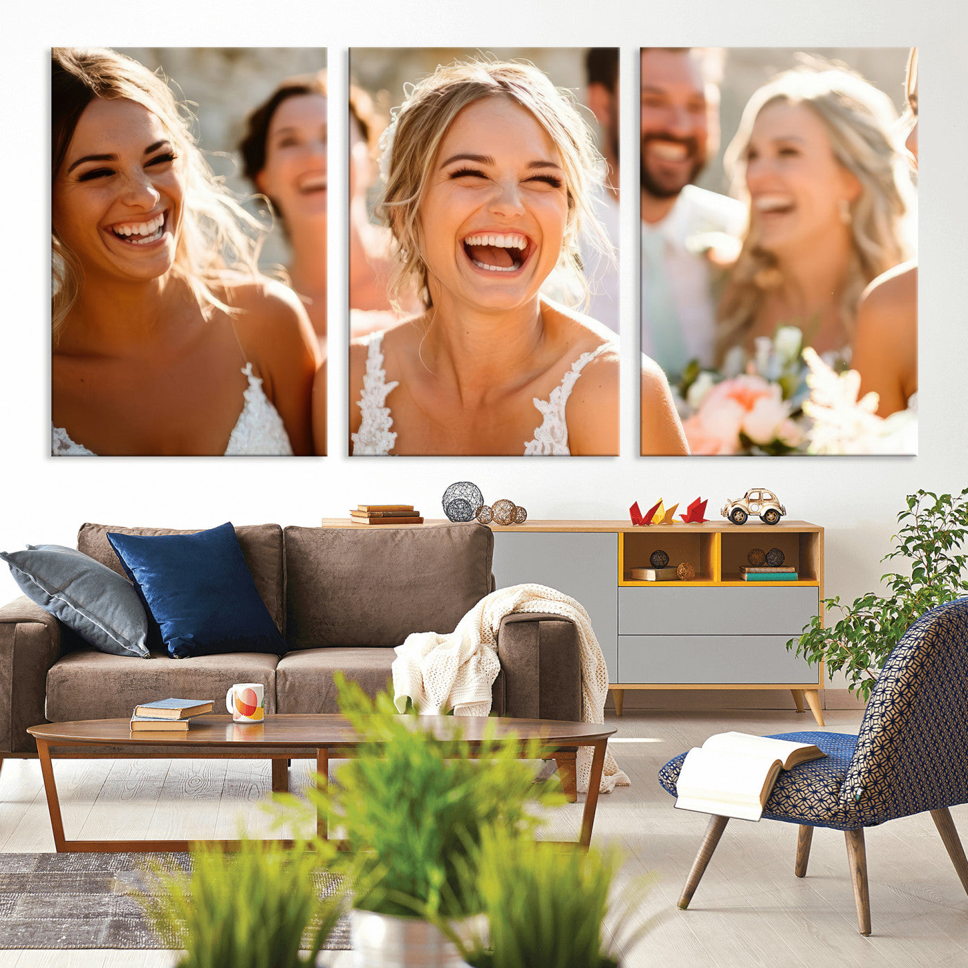 CSTM912-MGV-CV-60X30-3P-Floating 3 Panel Custom Canvas Print - Perfect for Unique Decor - Framed - Ready to Hang - Gift for Him
